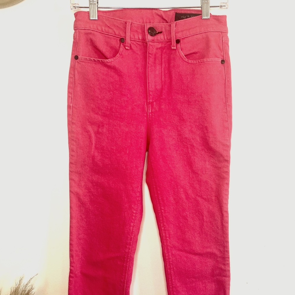 Rag & Bone Pink High Waist Jeans
